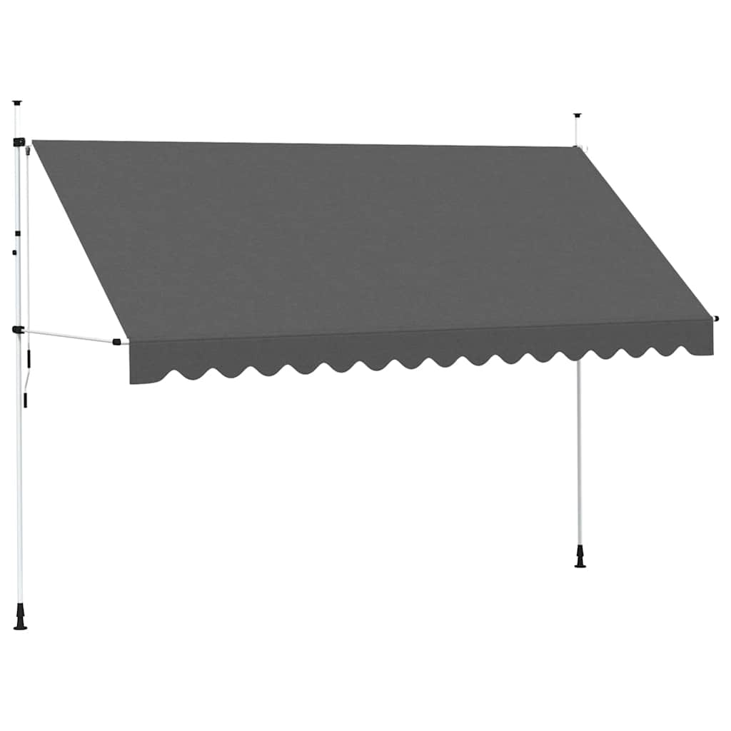 Retractable Awning Manually Operated 400 cm Anthracite