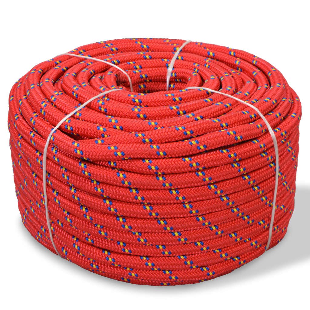Boat Rope Polypropylene 16 mm 50 m Red