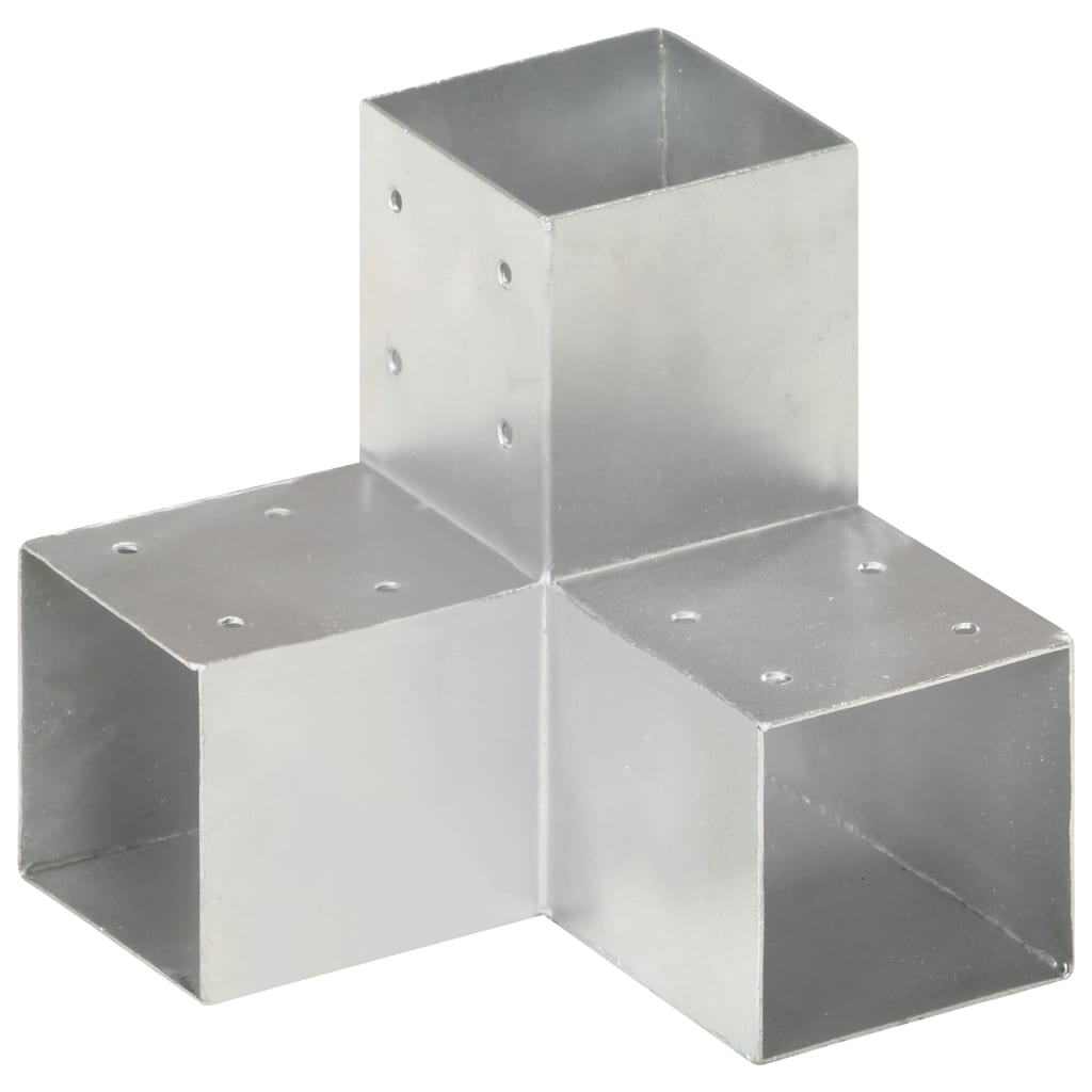 Post Connector Y-Shaped Galvanized Metal 91 x 91 mm