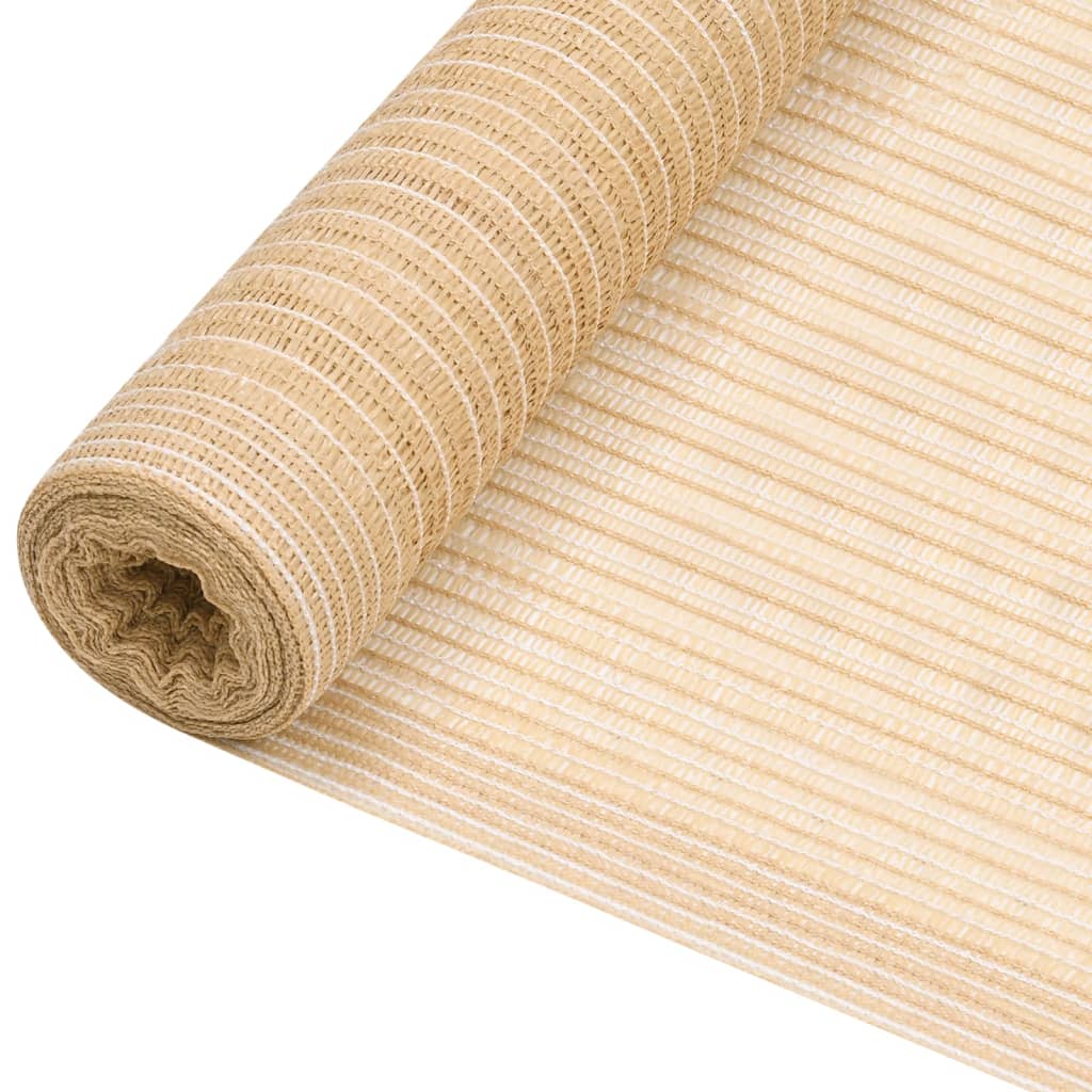 fence panel beige 1.2x10 m HDPE 195 g/m²