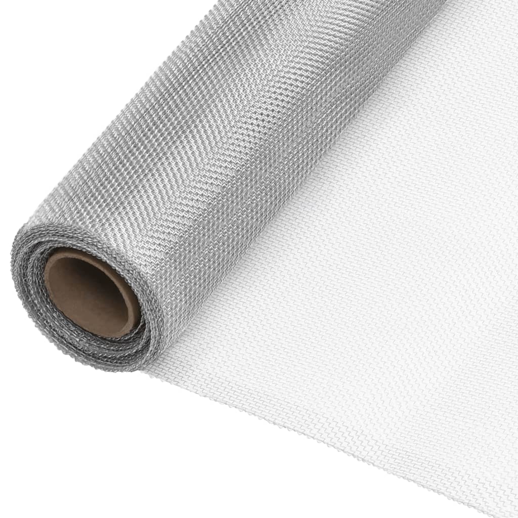 Fly Screen Aluminium 80x1000 cm Silver