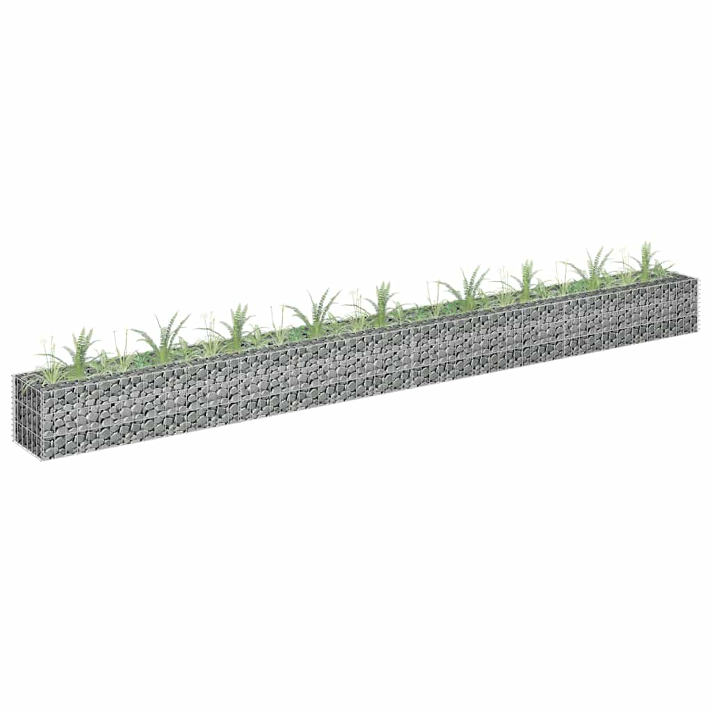 Gabion Raised Bed Galvanized Steel 360×30×30 cm