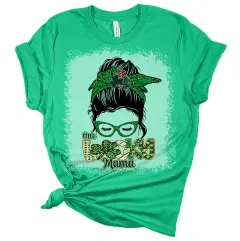 Foreign Trade European And American Peripheral 3D Digital Printing Short-sleeved T-shirt - Green - View 1
