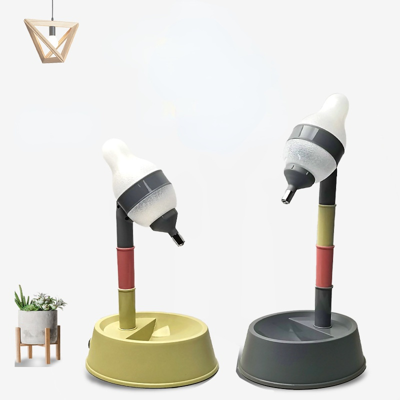 The New Dog Waterer Can Adjust The Height Of Pets And The Water And Feed All-in-one Cat Drinking Bowl Dog Supplies