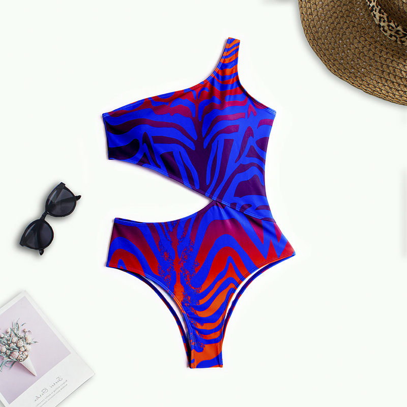 Swimsuit Women's Snake Print One-piece Slimming - Image 2