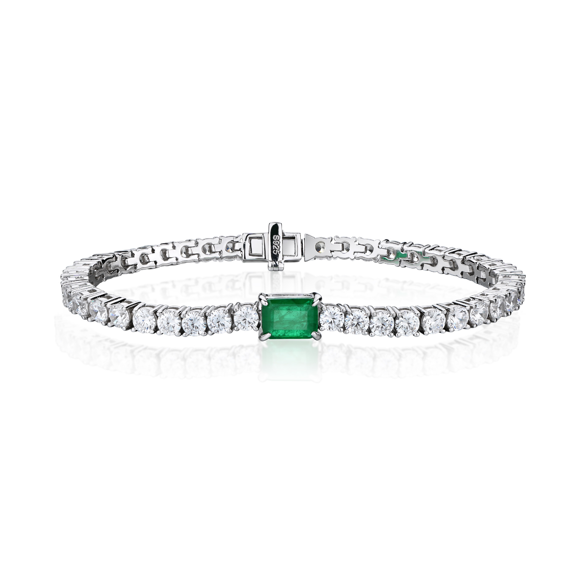Full Diamond Heavy Emerald Cut Ring