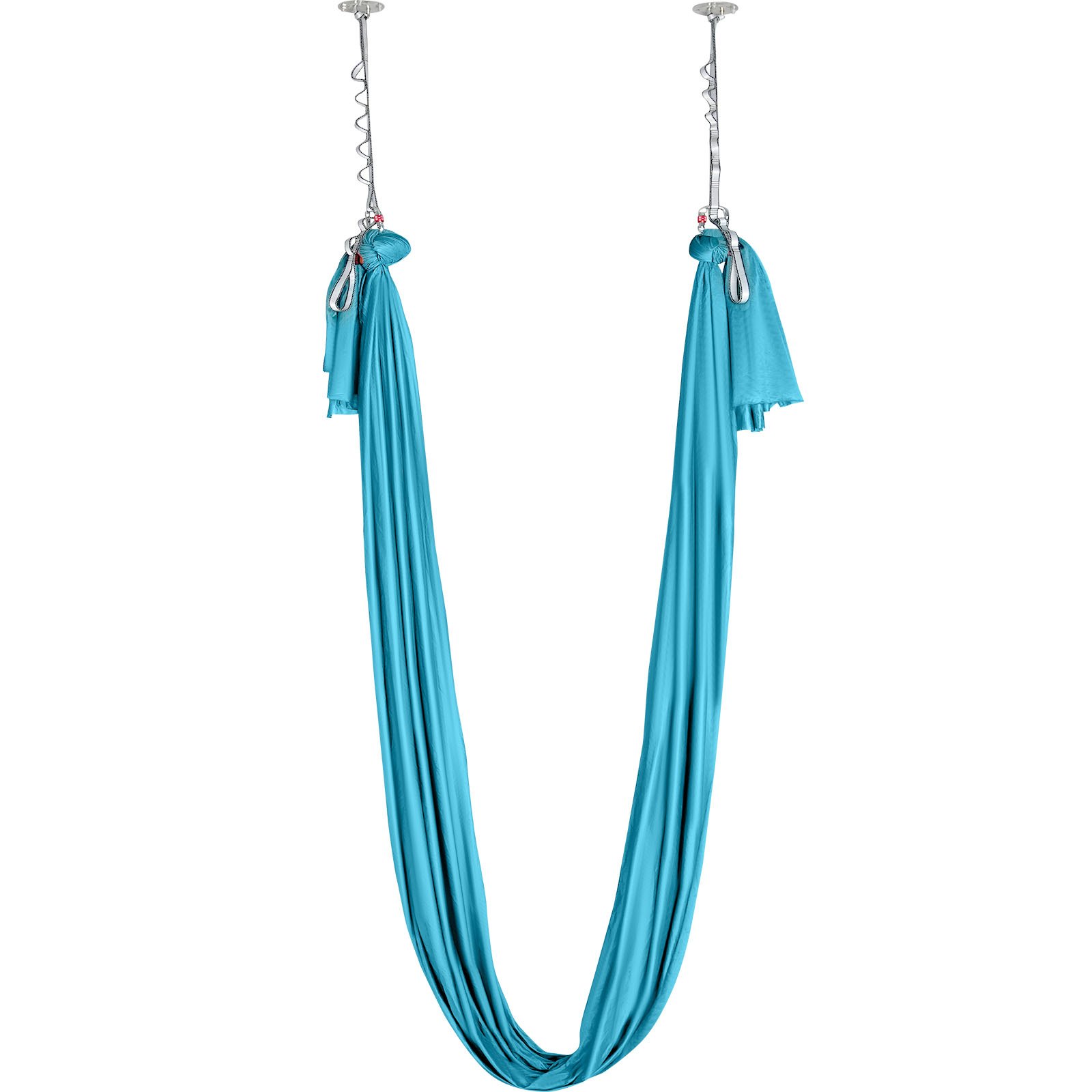 Aerial Silk & Yoga Swing, 11 Yards, Aerial Yoga Hammock Kit With 100gsm Nylon Fabric, Full Rigging Hardware & Easy Set-up Guide, Antigravity Flying For All Levels Fitness Bodybuilding, Blue