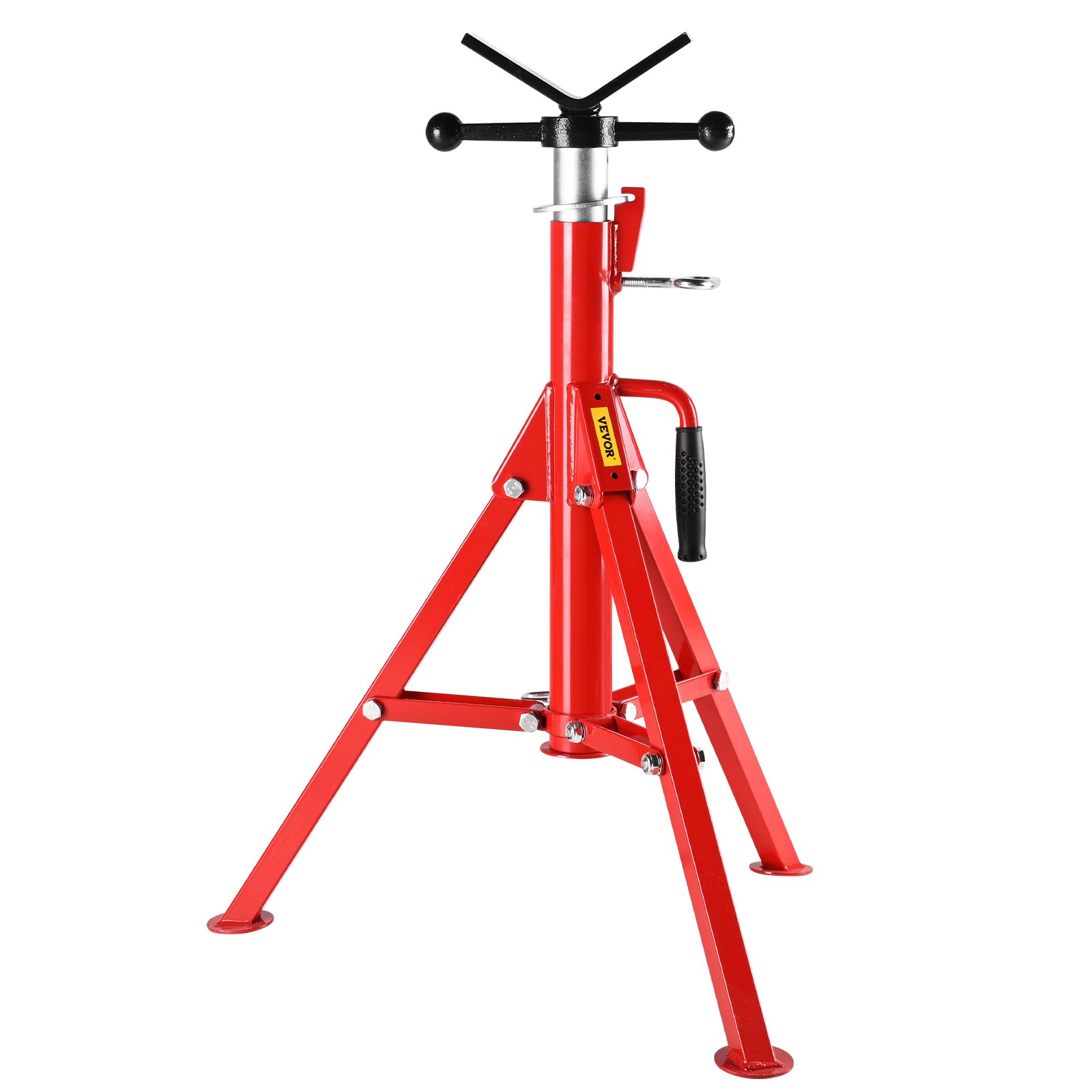 V Head Pipe Stand Adjustable Height 71.1–132.1 Cm 2500lbs Pipe Jack Stands Folding Portable High Folding Pipe Stand With V Head Fold A Trailer Jacks – GJ1107GJ000000001V0