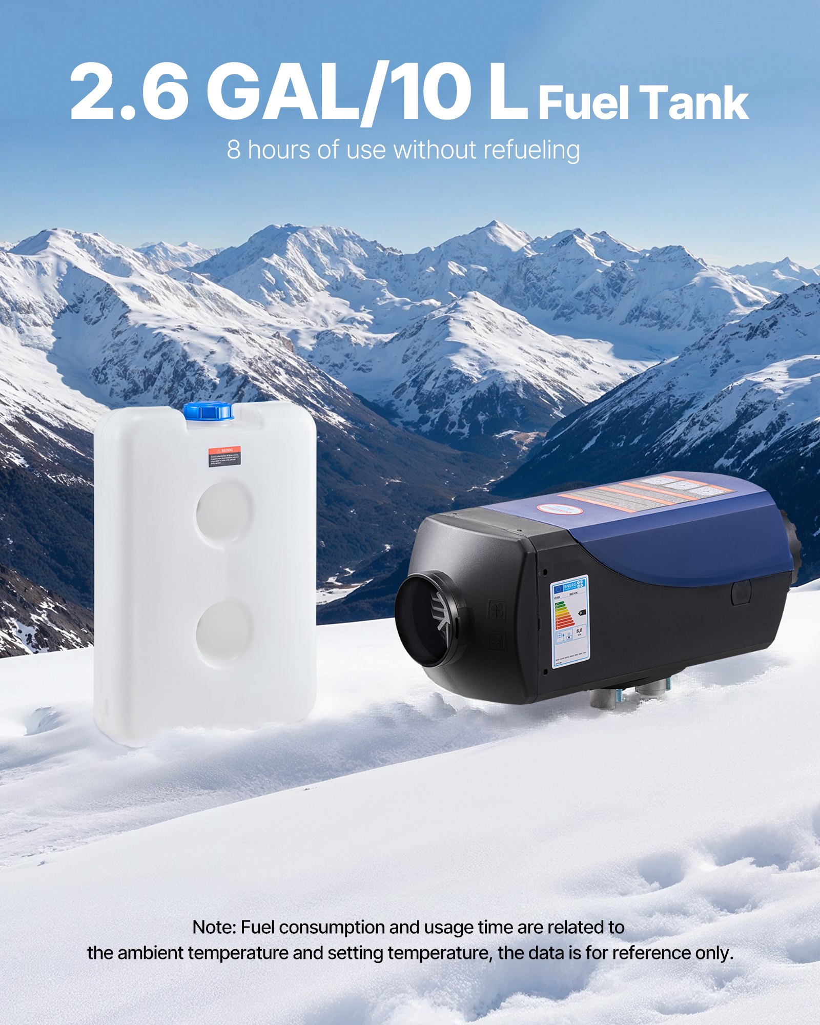 Diesel Heater, 8KW, DC 12V/24V, Portable Diesel Air Heater With Remote Control And LCD Screen, Fast Heating Low Noise, 10 L Large Fuel Tank For Vehicles, Vans, RVs, Campers, And Trucks