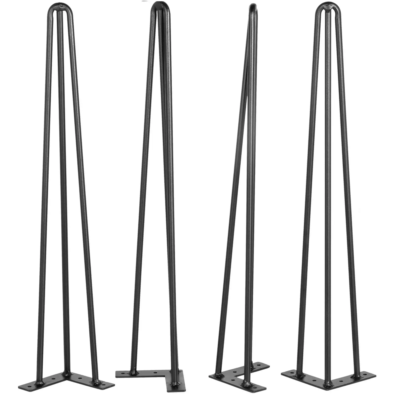Hairpin Table Legs 26 Inch, Set Of 4 DIY Desk Table Legs 3 Rods Heavy Duty