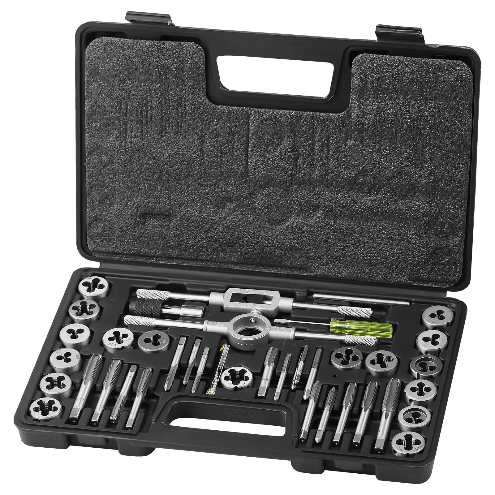 Tap And Die Set, 40-Piece Include Metric