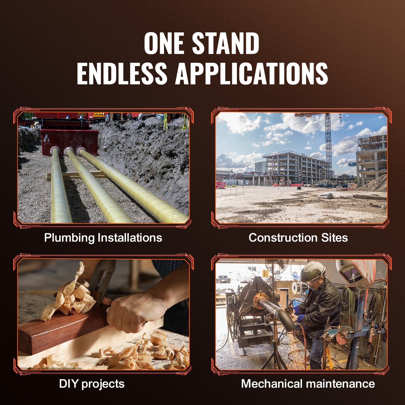 V Head Pipe Stand Adjustable Height 71.1–132.1 Cm 2500lbs Pipe Jack Stands Folding Portable High Folding Pipe Stand With V Head Fold A Trailer Jacks - Image 2