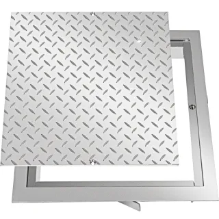 Recessed Manhole Cover Covers 50x50 Cm Clear Opening, Galvanized Steel Drain Cover Overall Size 57x57 Cm, Sealed Square Manhole Covers And Frames Steel Man Hole Cover Lids For Boat