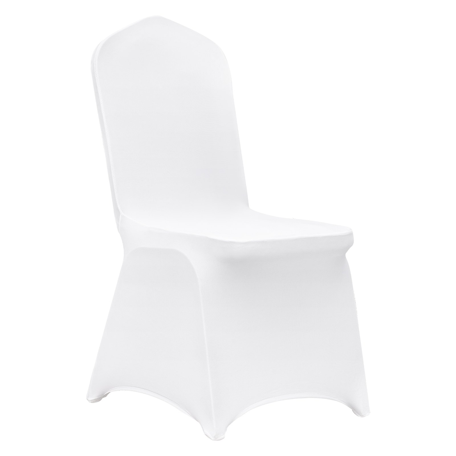 Stretch Spandex Folding Chair Covers, Universal Fitted Chair Cover, Removable Washable Protective Slipcovers, For Wedding, Holiday, Banquet, Party, Celebration, Dining (12PCS White)