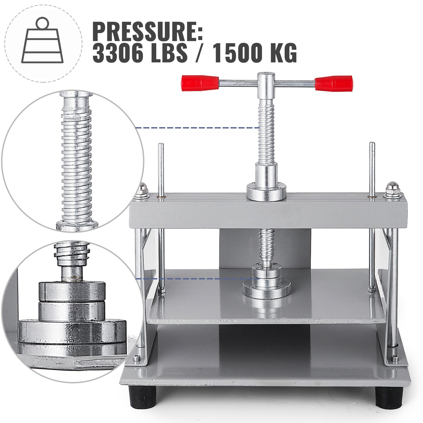 Manual Paper Press Machine, 12x8.6 Inch For A4 Sized Papers