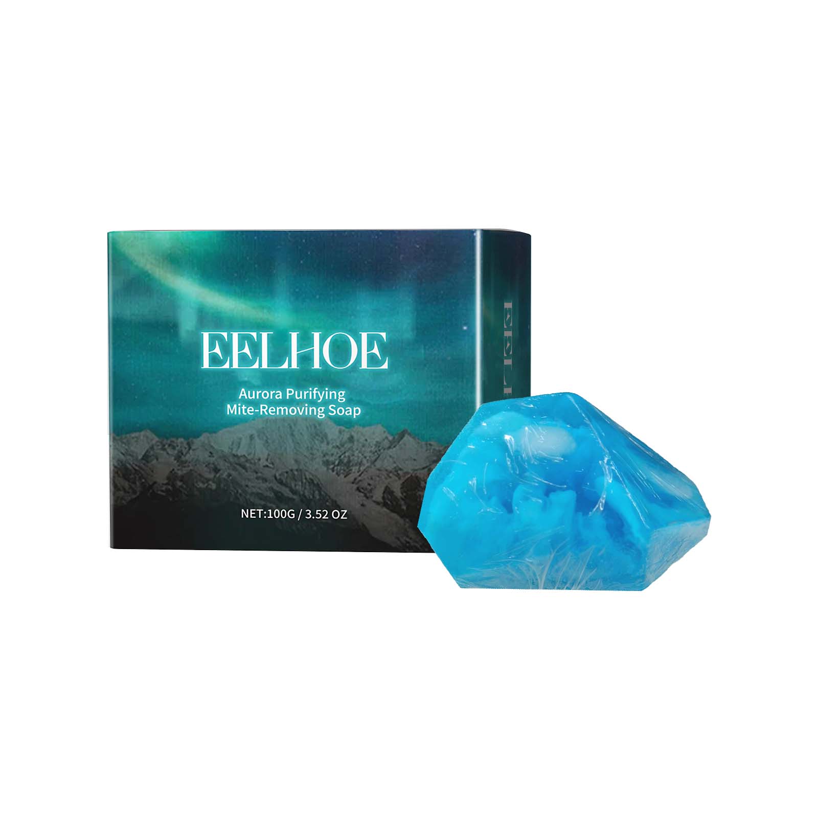 EELHOE Aurora Purifying Mite Removing Soap, Deep Cleansing Facial Body Skin Fade Acne Print Multi Effect Cleansing Soap 100G - Shop at LoveMi