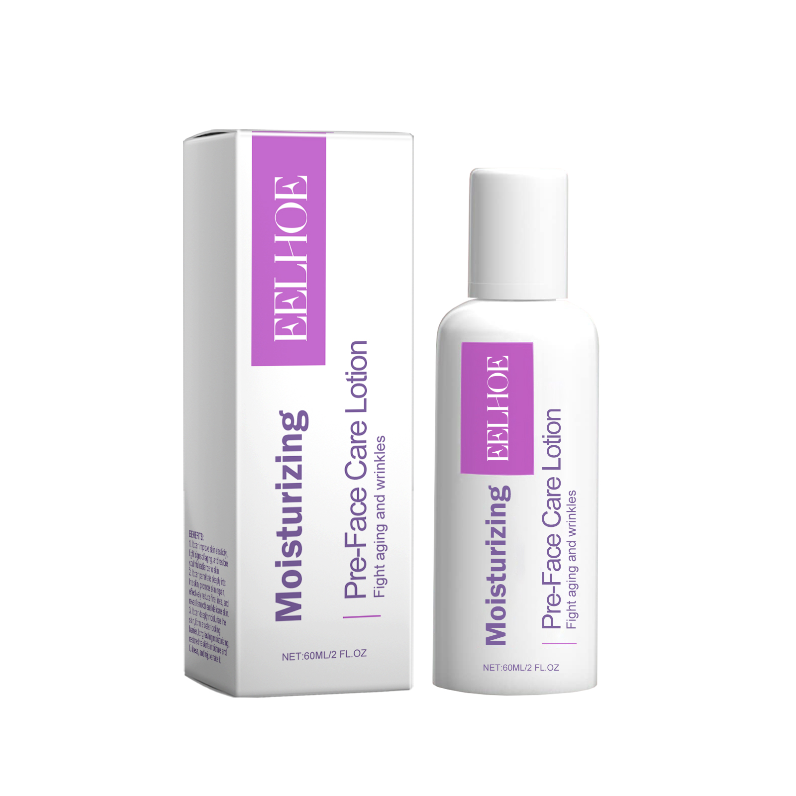 Eelhoe Moisturizing Lotion, Aloe Vera Essence Hydrates And Lightens Fine Lines, Firming Skin, Refreshing And Not Greasy 60Ml - Shop at LoveMi
