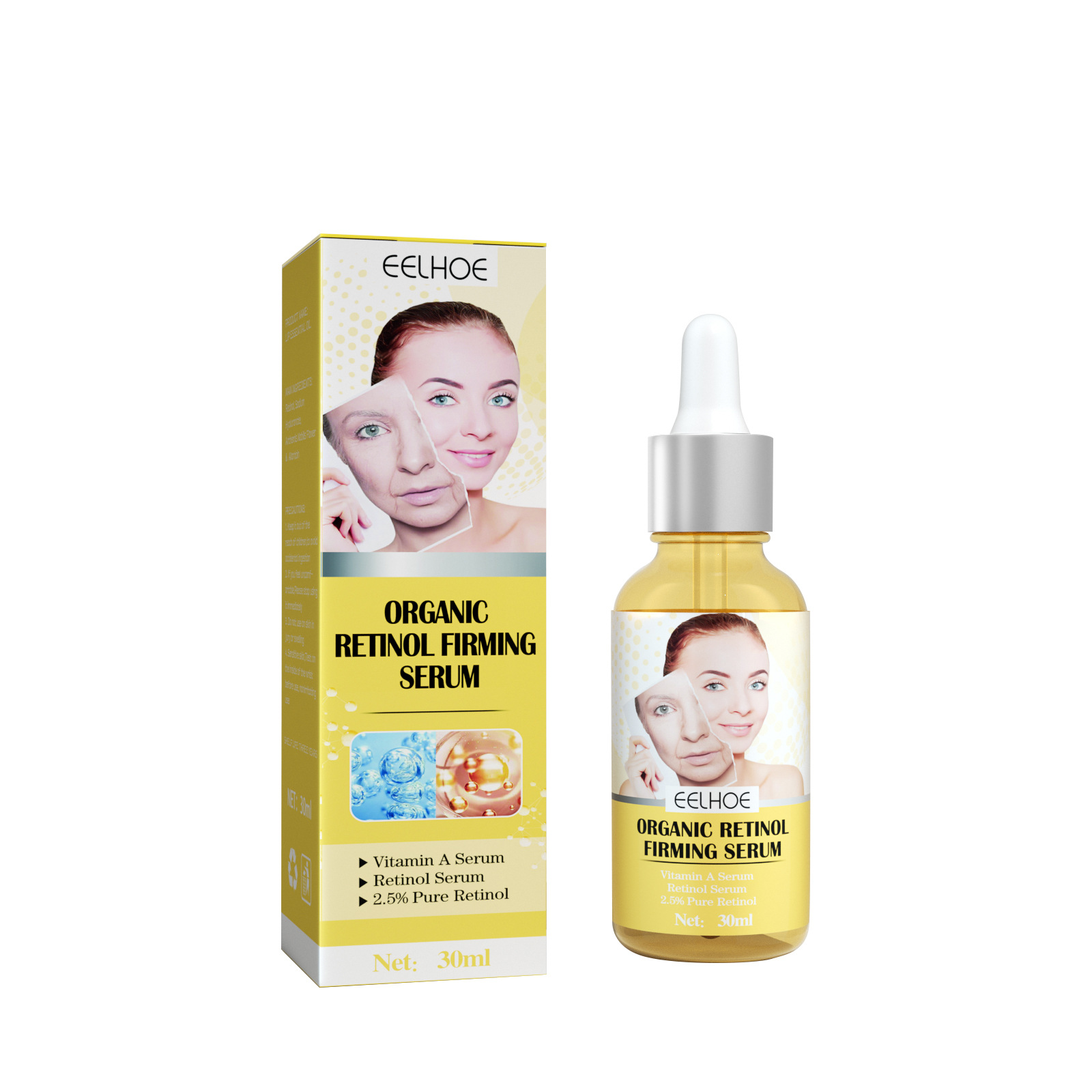 EELHOE Retinol Firming Serum, Face Lift Firming Skin Hydrating Reduce Fine Lines Essence 30Ml - Shop at LoveMi