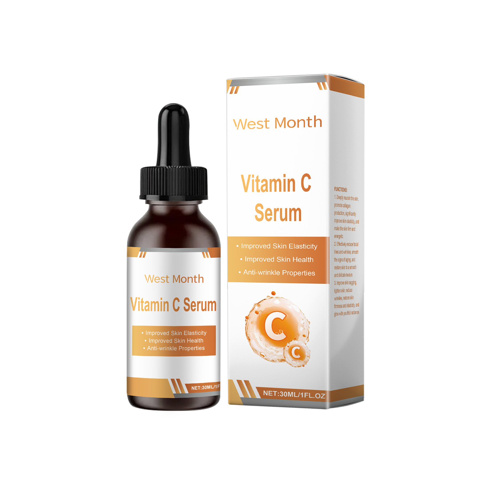 West&Month Facial Serum Nourishes And Restores Fine Lines And Improves Skin Elasticity And Shine 30Ml - Shop at LoveMi