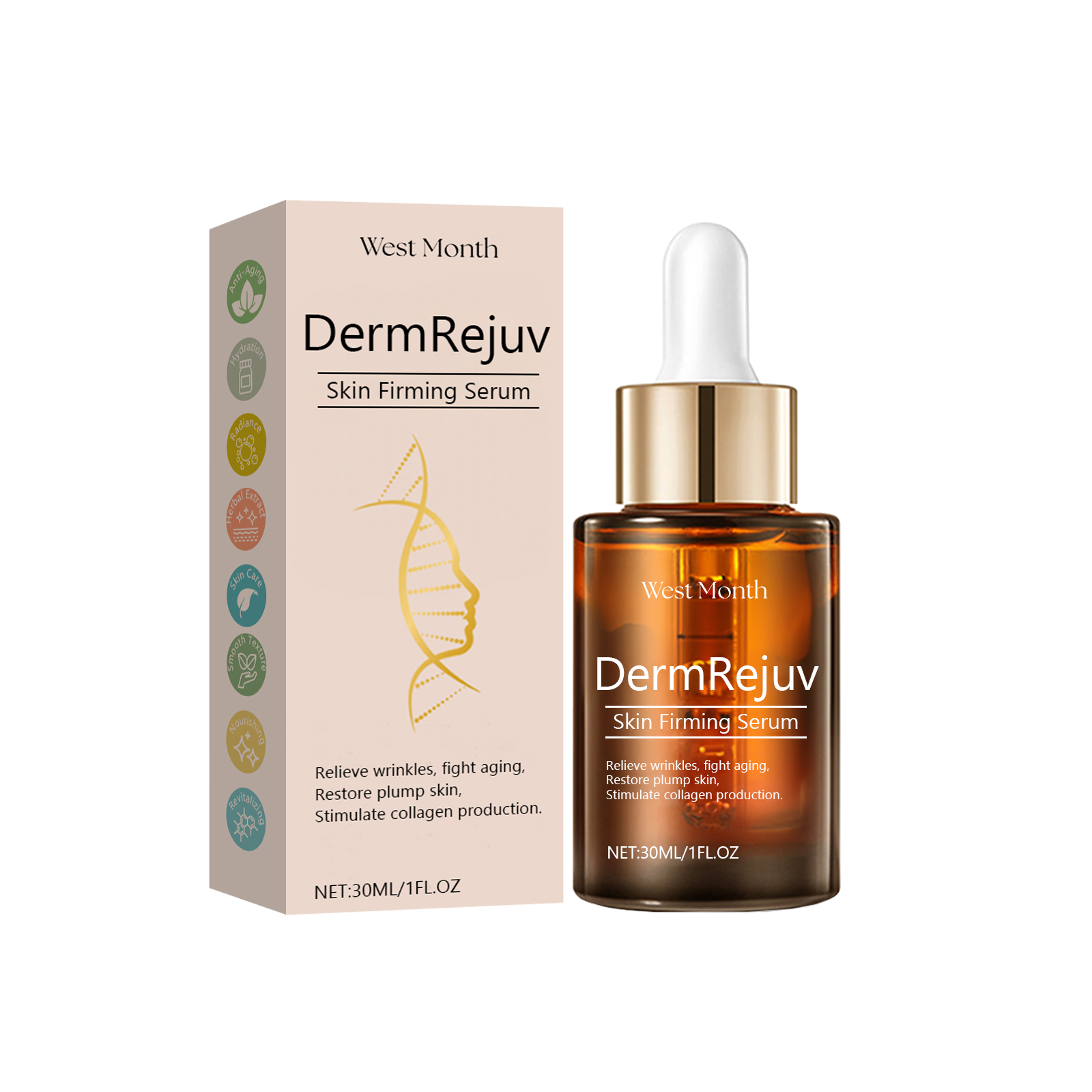 West&Month Firming Skin Essence, Brightening, Moisturizing And Smoothing Skin Line Firming Treatment Essence 30Ml - Shop at LoveMi