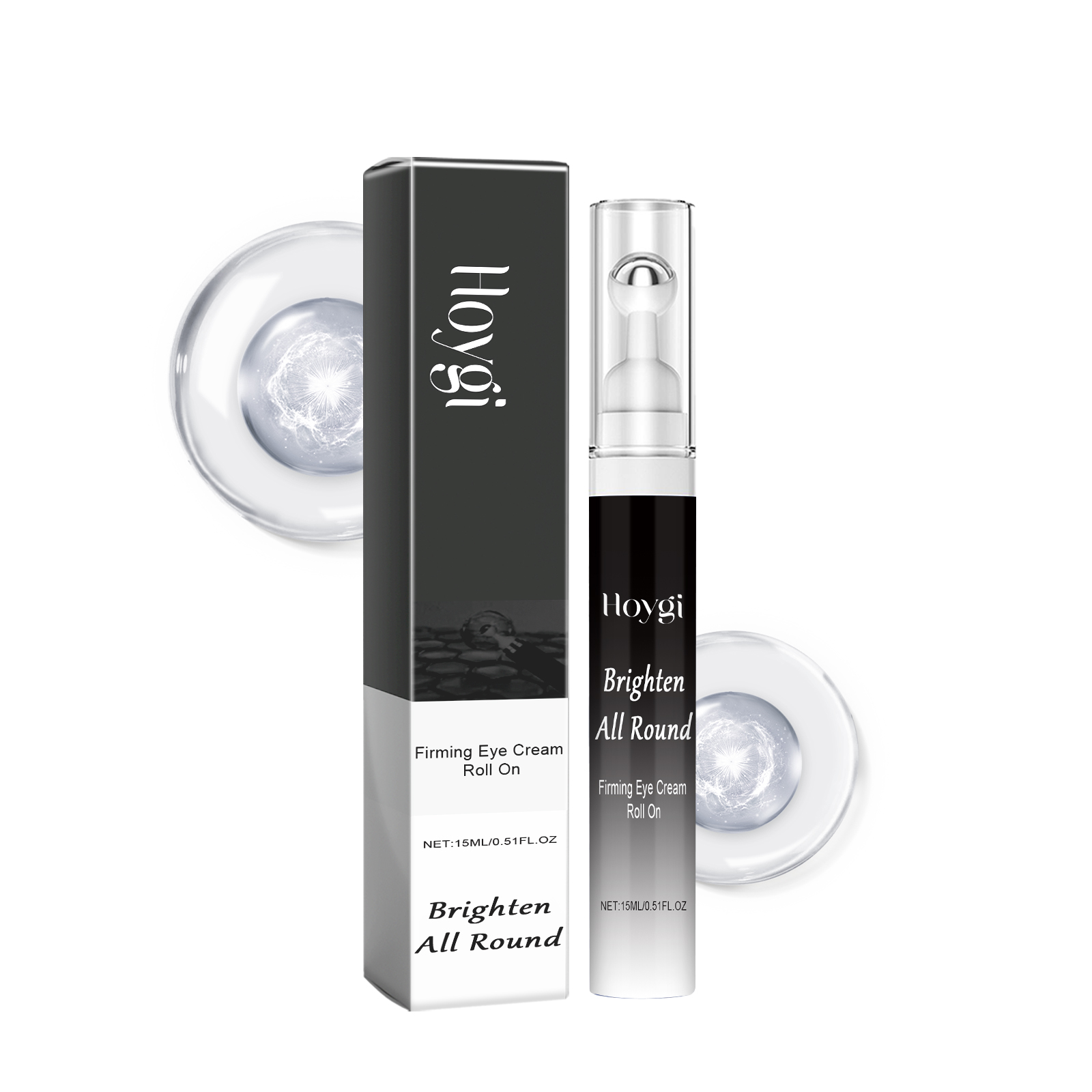 Hoygi Firming Eye Cream Roll On, Repair Eye Cream Reduces Fine Line Bags Dark And Tight Moisturizing Ball 15Ml - Shop at LoveMi