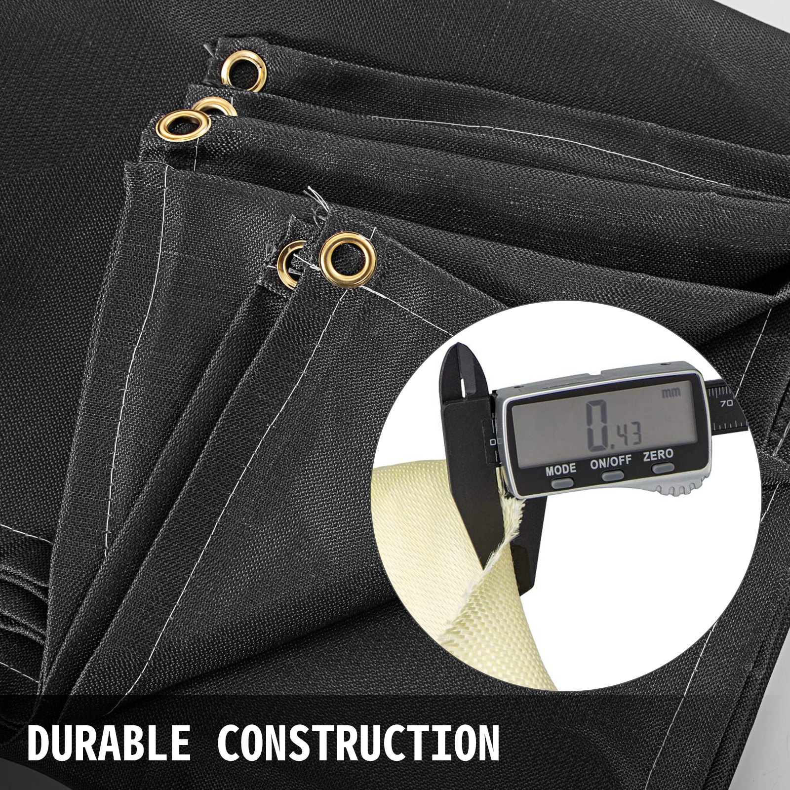 Welding Blanket 243.8x304.8 Cm Fiberglass Blanket Heavy-Duty Fire Retardant Blanket For Easy Hanging And Protection From Sparks & Splatters 3