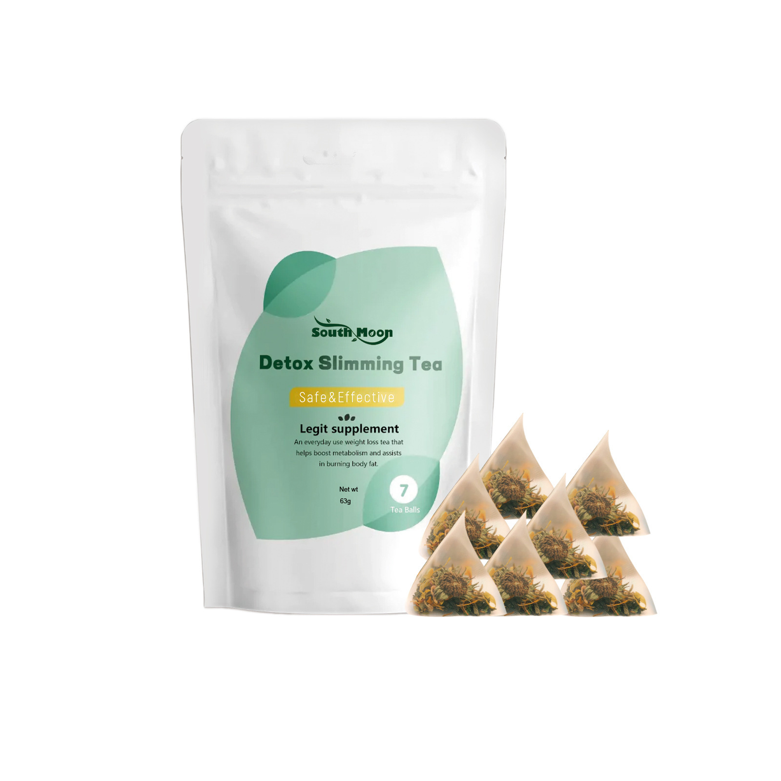 South Moon Detox Slimming Tea, Slim Intellectual Man Fit Little Stomach Small Pretty Waist Shaping 7Pcs - Shop at LoveMi