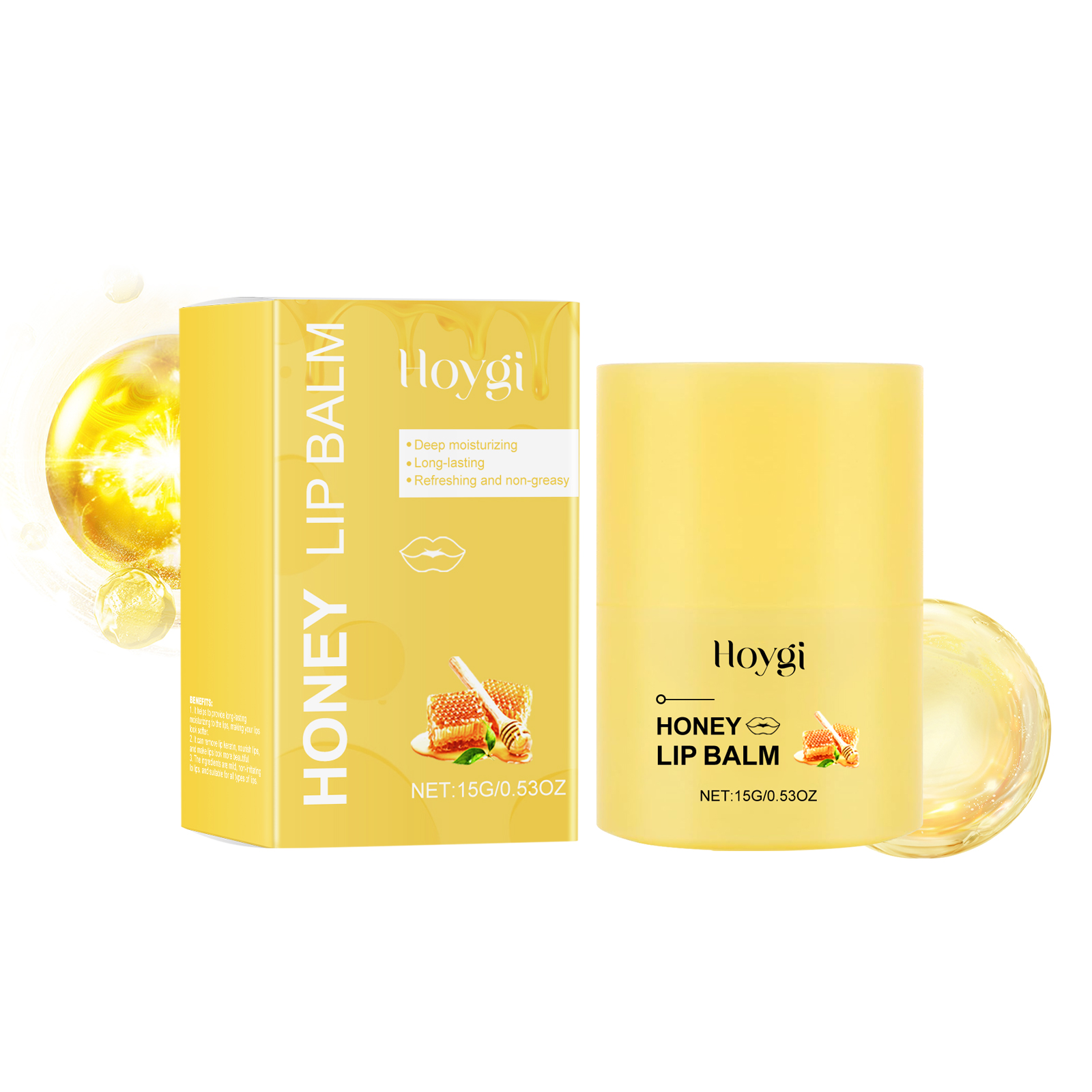 Hoygi Honey Nourishing Lip Balm Deeply Nourishes Soft Lips And Skin Lightening Lip Lines And Preventing Dry Cracks 15G - Shop at LoveMi