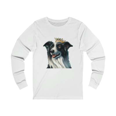 Title 2, Unisex Shepherd Dog King T-shirt met lange mouw...