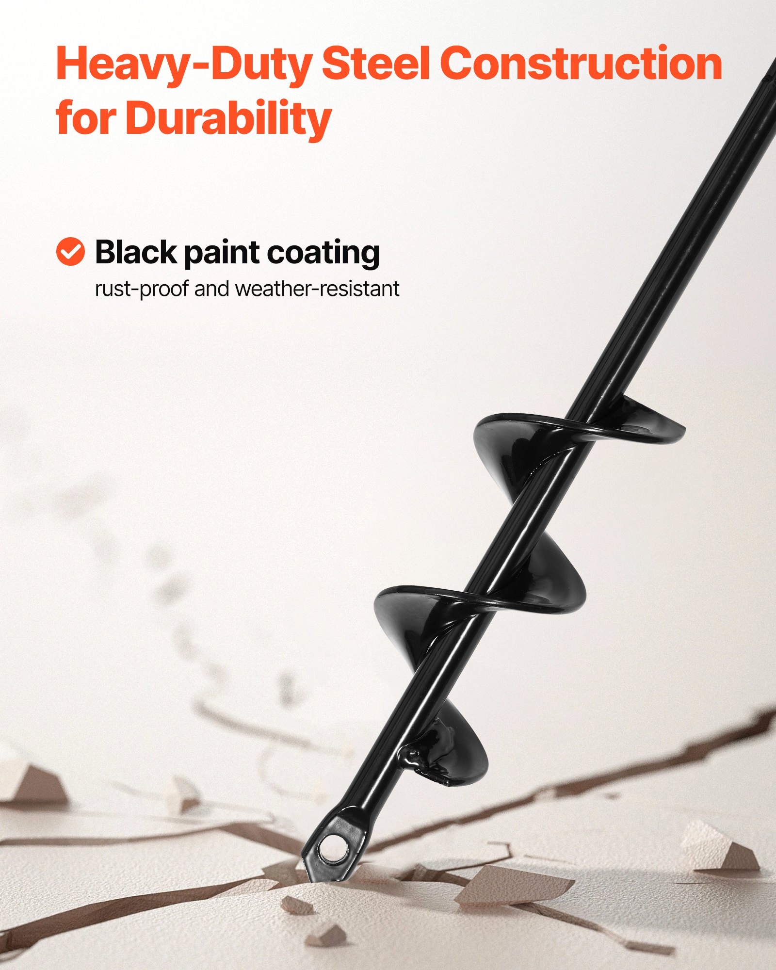 Auger Drill Bit For Planting Set Of 2, 3.15 X 11.81 In 1.57 X 8.67 In, Spiral Drill Bit For  Hex Drive Drills, Heavy Duty Bulb Planter Tool, Hole Drilling Attachments For Digger