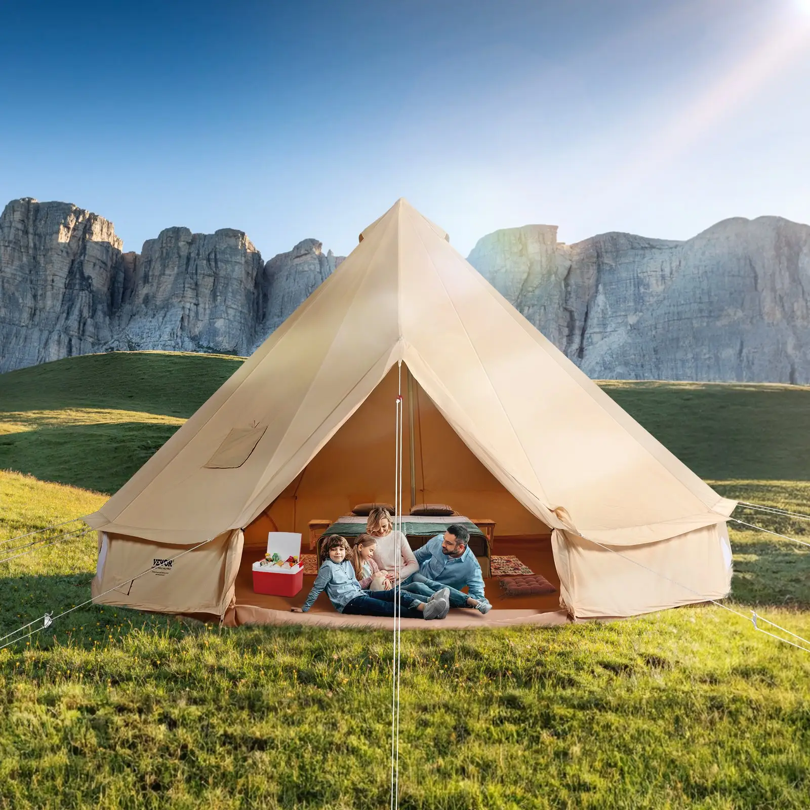 Canvas Bell Tent, 4 Seasons 3 M
