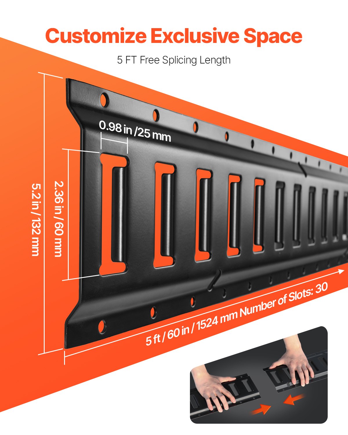 E Track Tie-Down Rail Kit, 18PCS 5' E-Tracks Set Includes 4 Steel Rails & 8 O-Ring Anchors & 4 Tie-Offs With D-Ring & 2 Ratchet Straps, Securing Accessories For Cargo Motorcycles Bikes, 2000 