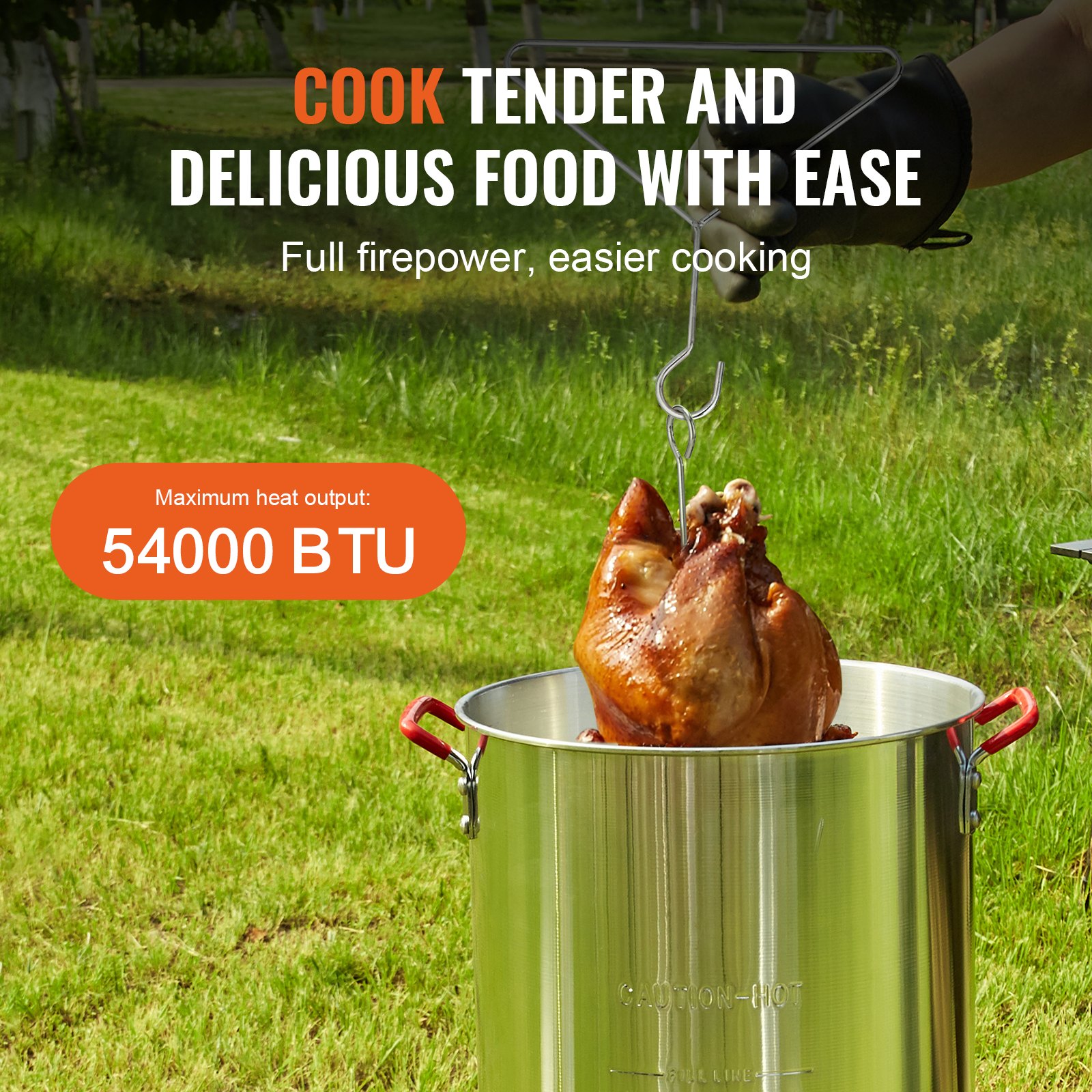 Turkey Deep Fryer, 30-qt Turkey Fryer Boiler Steamer Cooker Set, Outdoor Aluminum Seafood Frying Pot… image 3