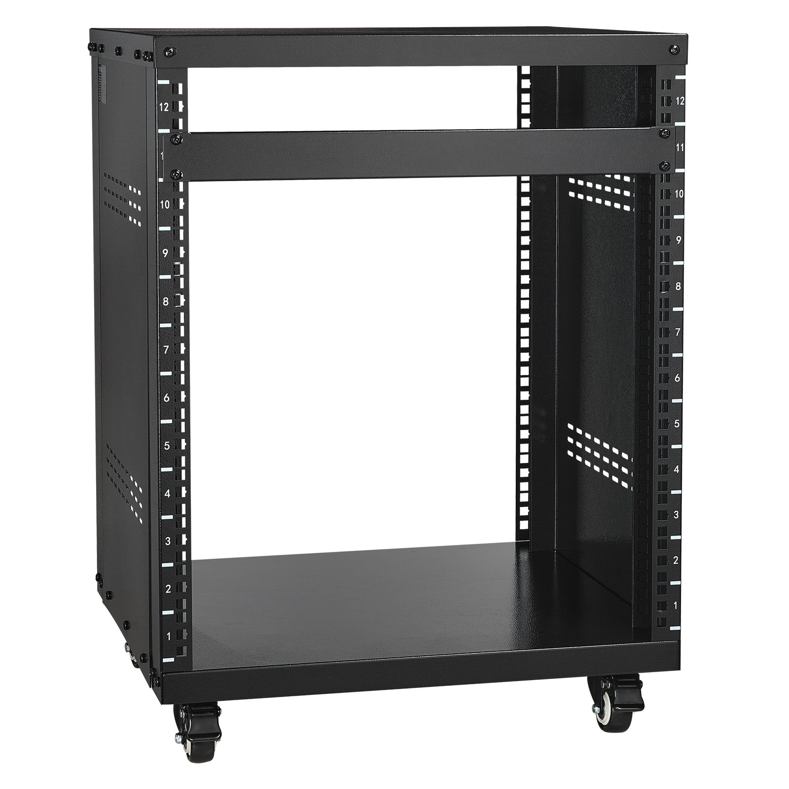 12U AV Rack Stand 500 Lbs Capacity Network Stereo Recording Studio Rack
