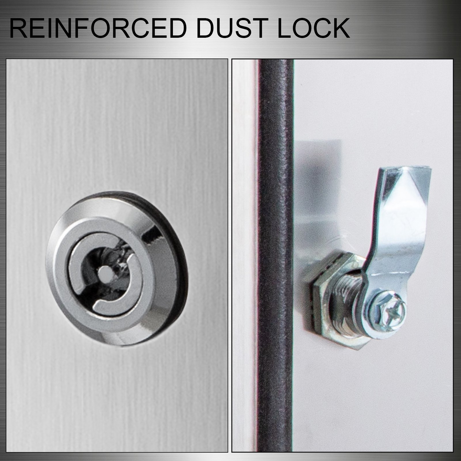 NEMA Stainless Steel Enclosure, 12 X 12 X 8” NEMA 4X Steel Electrical Box, IP66 Waterproof & Dustproof, Outdoor/Indoor Electrical Junction Box, With Mounting Plate