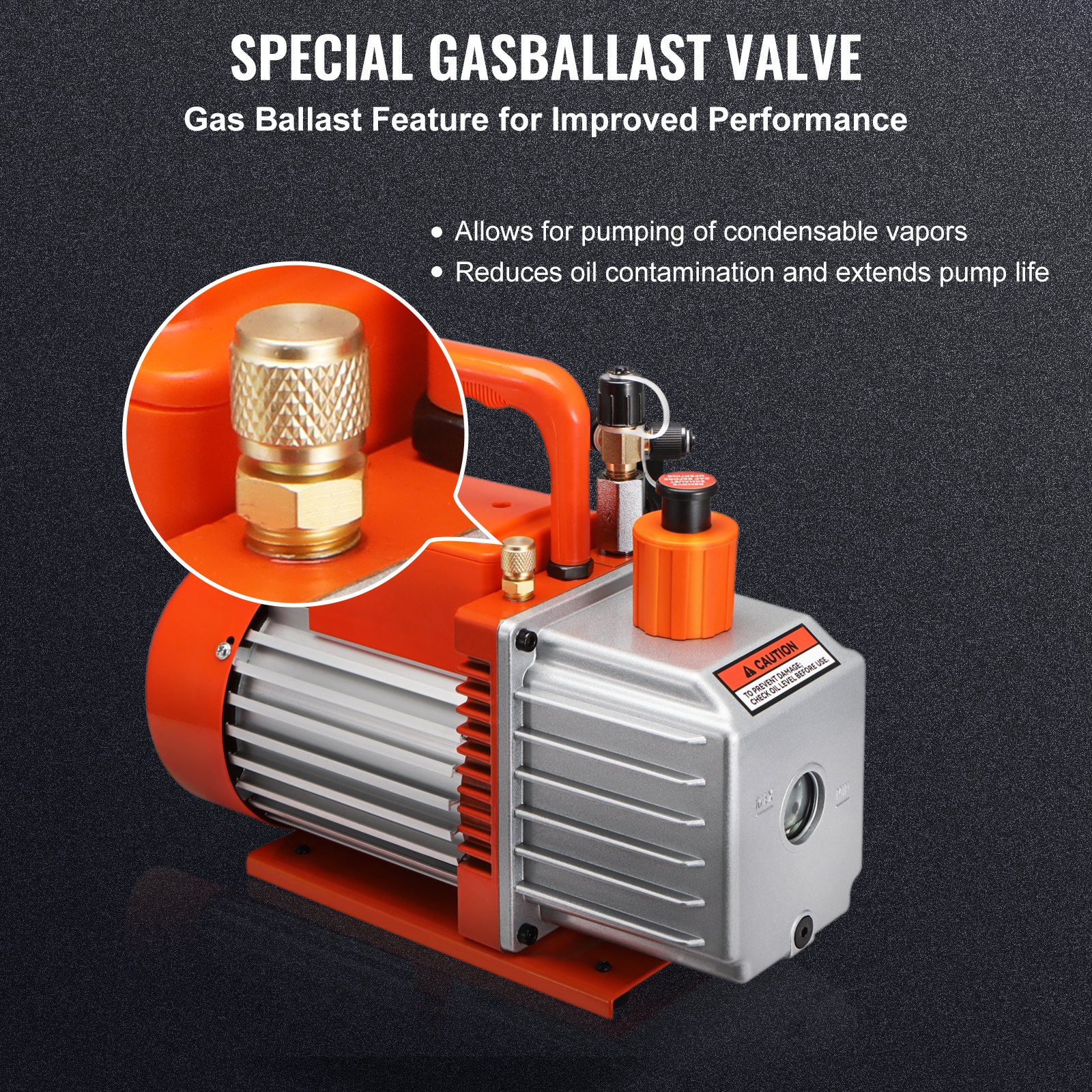 5 CFM Vacuum Pump Air Conditioning Vacuum Pump 2 Stage Rotary — photo 4