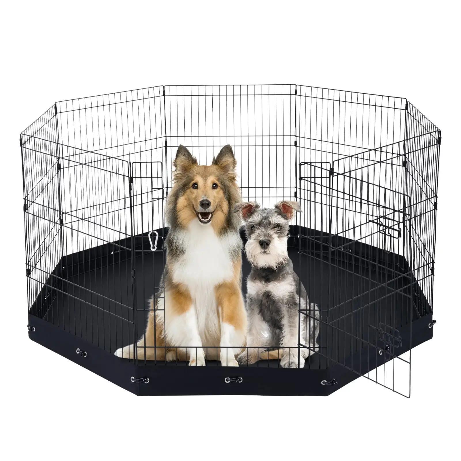 Dog Playpen 8 Panels Foldable Metal Exercise