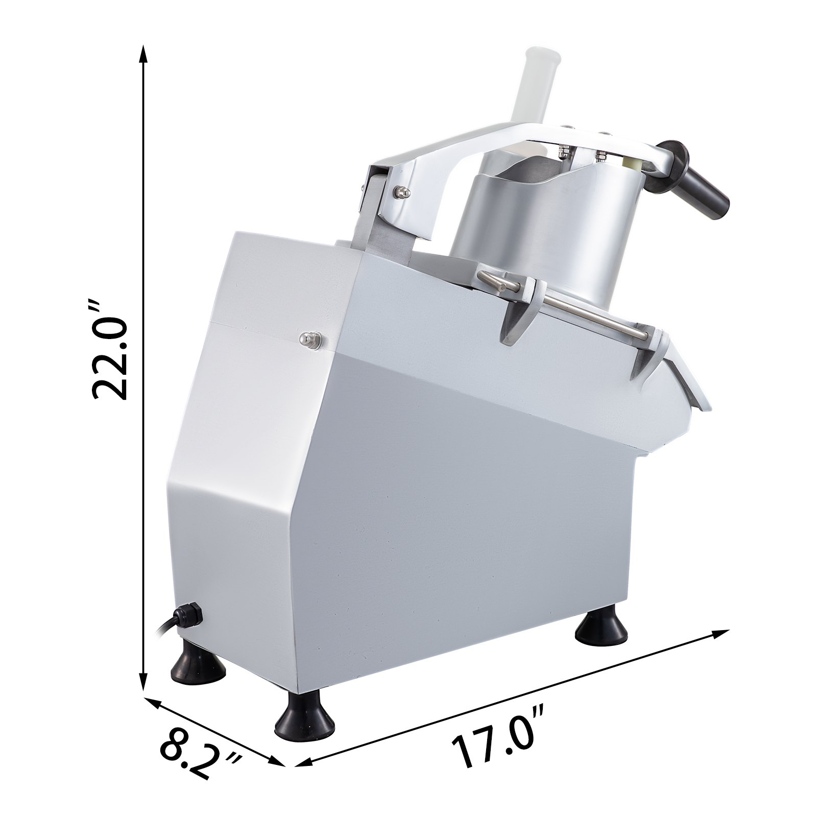 110V Commercial Food Processor 2 Feeding Holes, 550W Electri