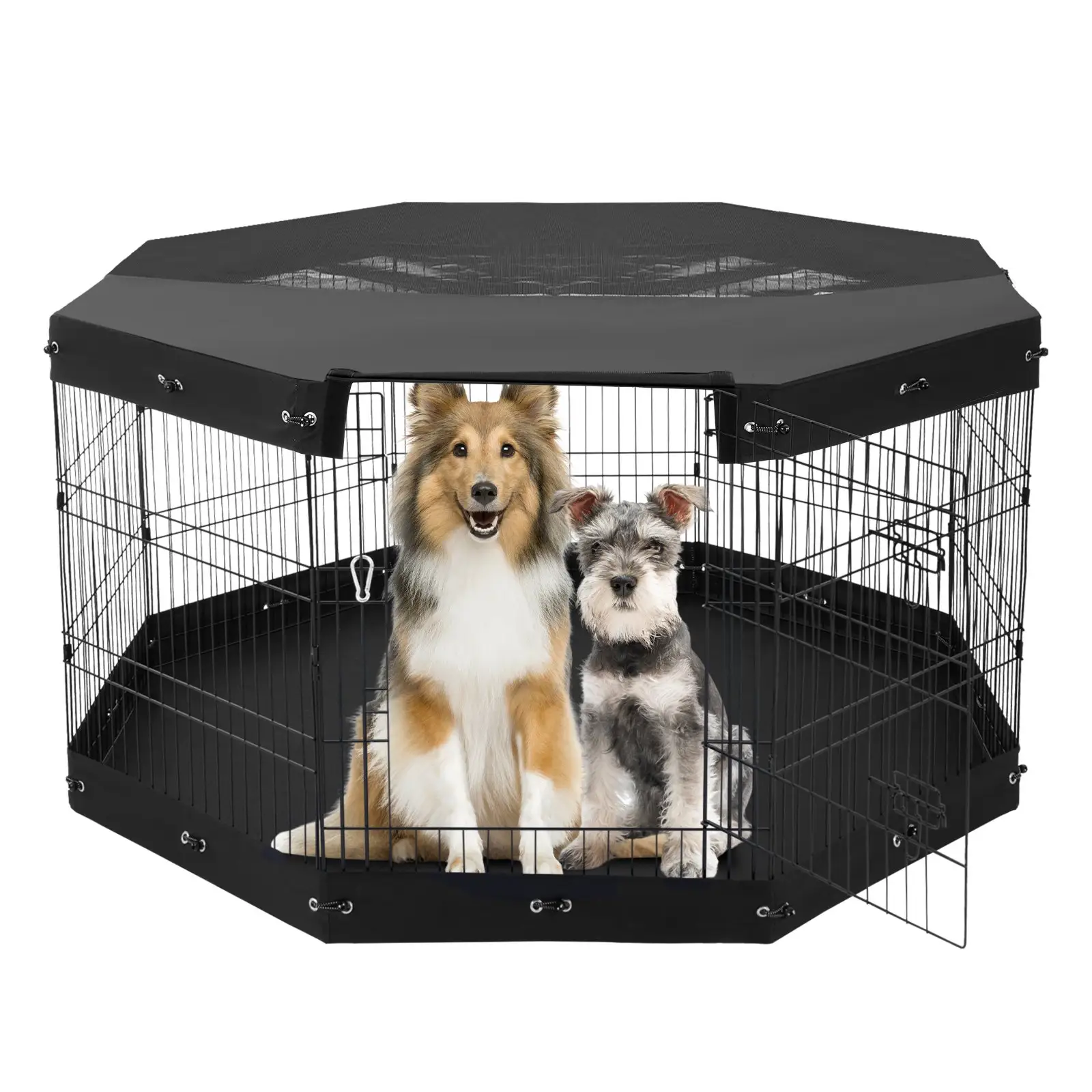 Dog Playpen 8 Panels Foldable Metal Exercise