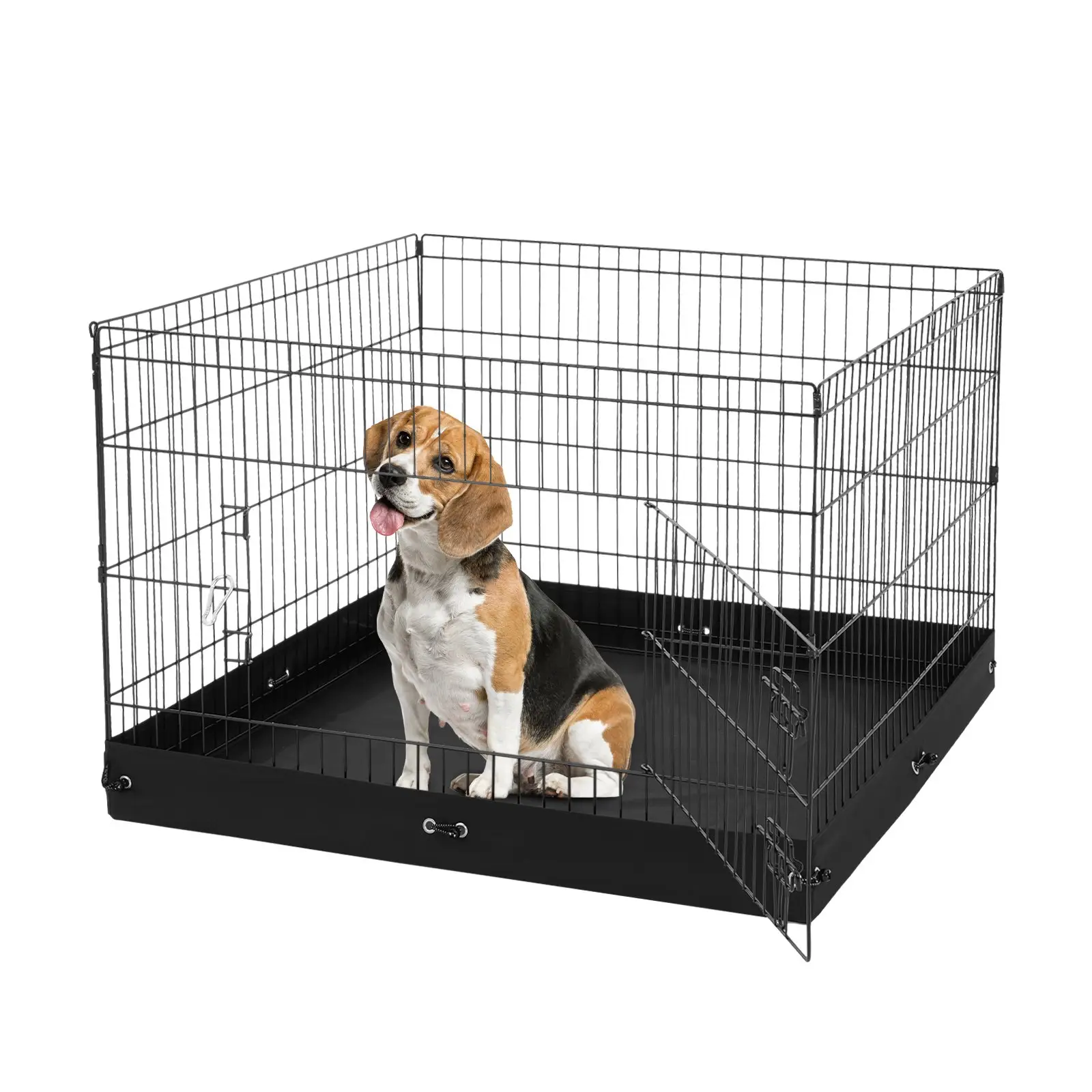 Dog Playpen 4 Panels Foldable Metal Exercise