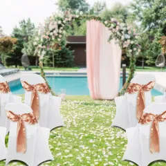Stretch Spandex Folding Chair Covers, Universal Fitted Chair Cover, Removable Washable Protective Slipcovers, For Wedding, Holiday, Banquet, Party,... - View 1