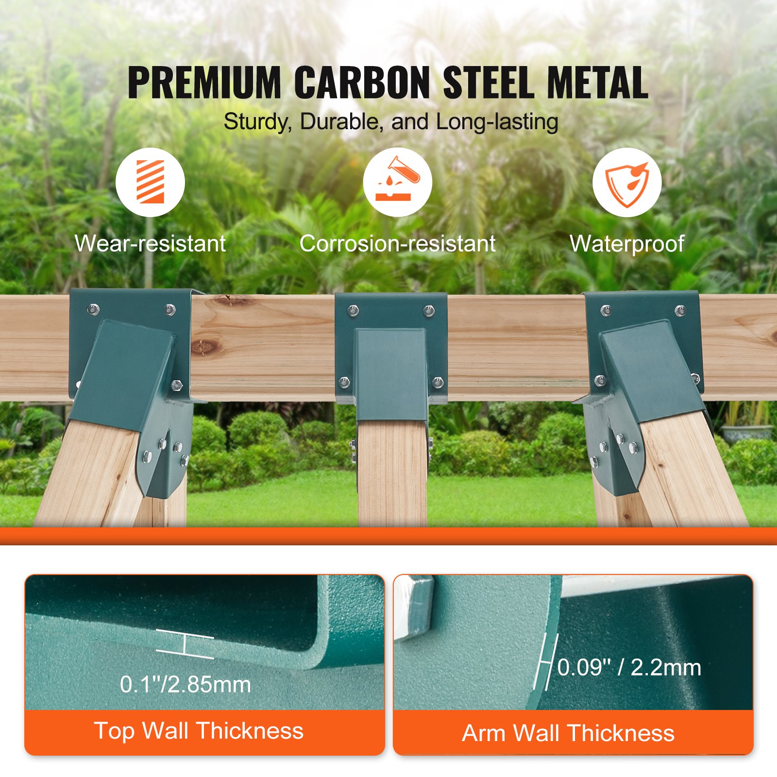 A-Frame Middle Swing Set Brackets, Heavy Duty Carbon Steel Swing Set Hardware With Mounting Hardware, DIY… image 3