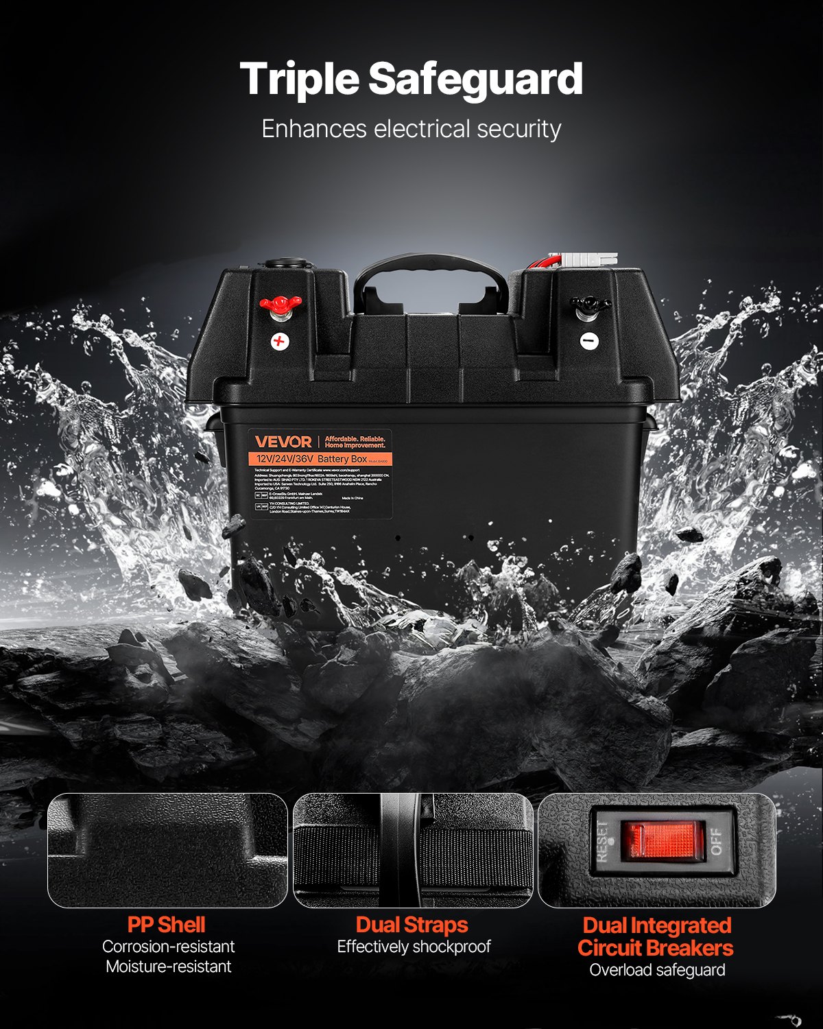 Battery Box Group 24/31 Smart Battery Box 12V/24V/36V For Trolling Motor - 3