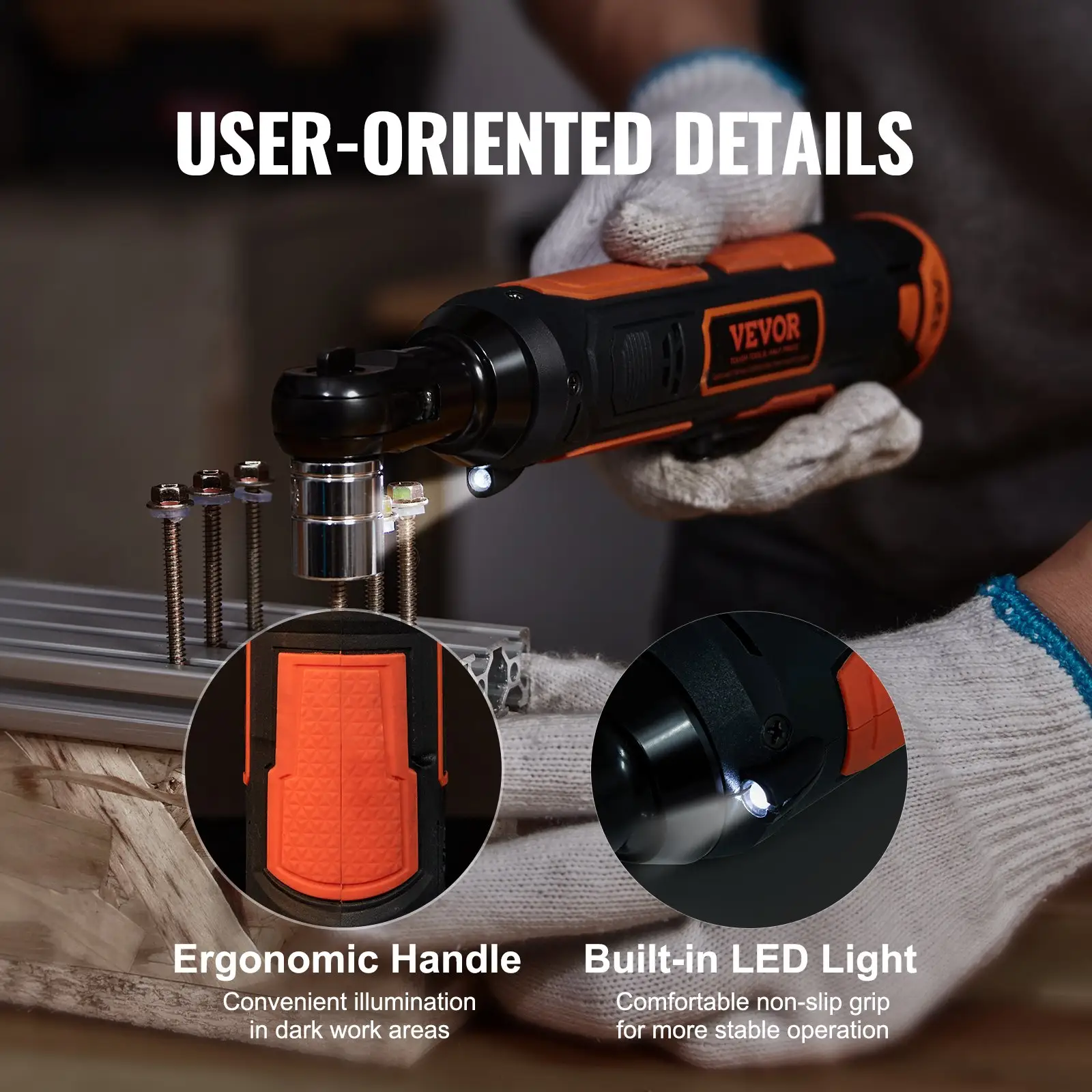 3 8" Cordless Electric Ratchet Wrench Set