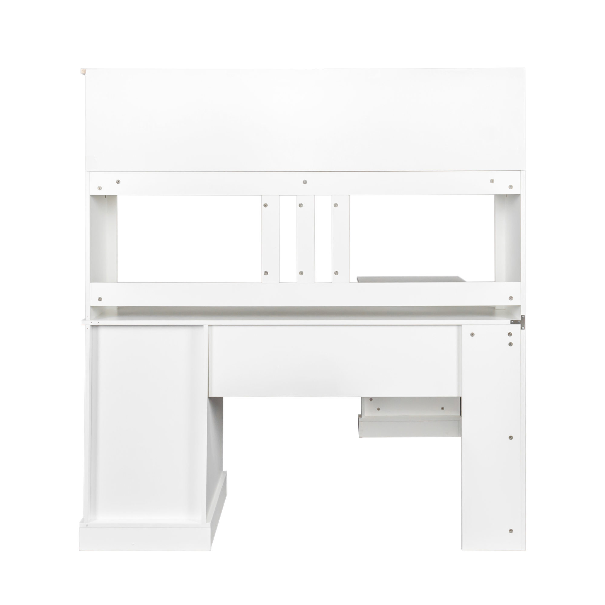 Home Office Computer Desk With Hutch, Antiqued White Finish 99da6425 3a95 40b3 Bdfe Bc4b146c92cb