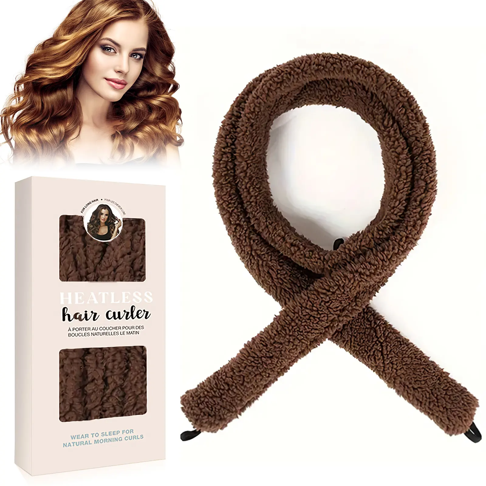 Satin Heatless Hair Curler, Lazy Natural Soft