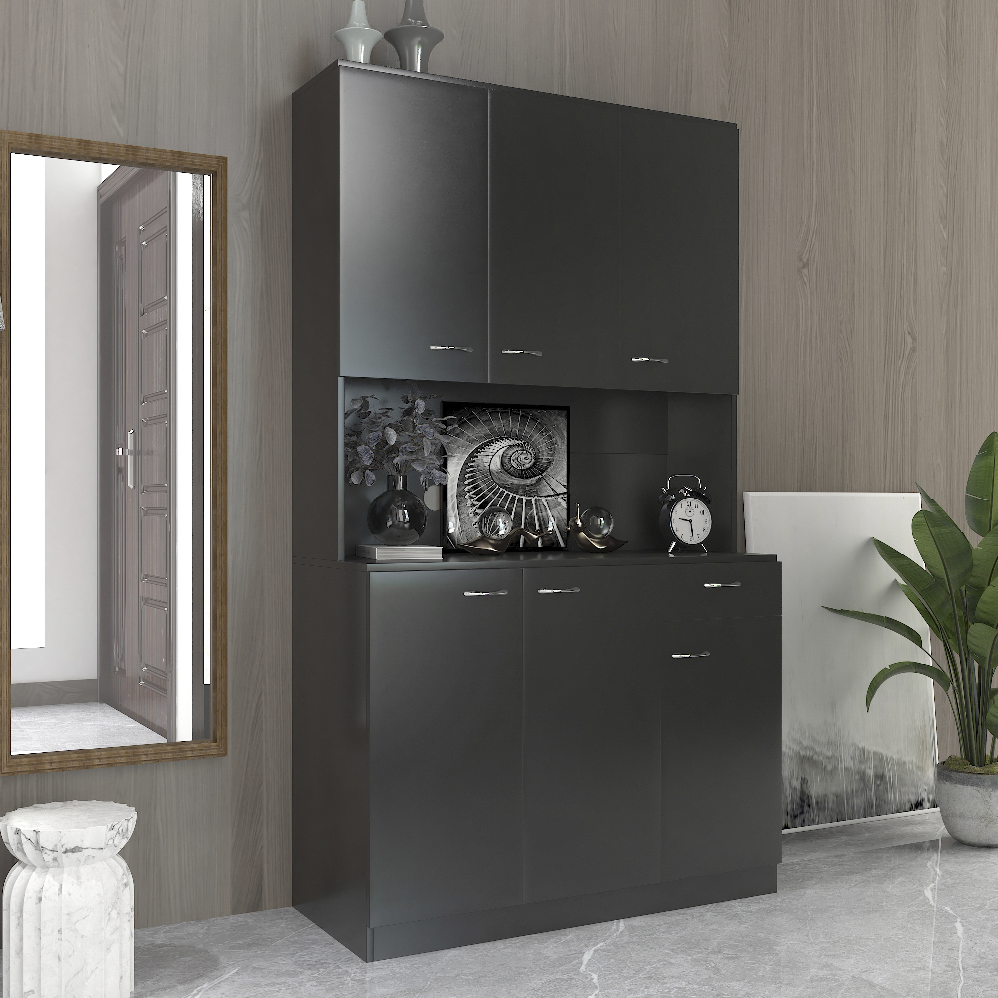 Tall Wardrobe with 6 Doors