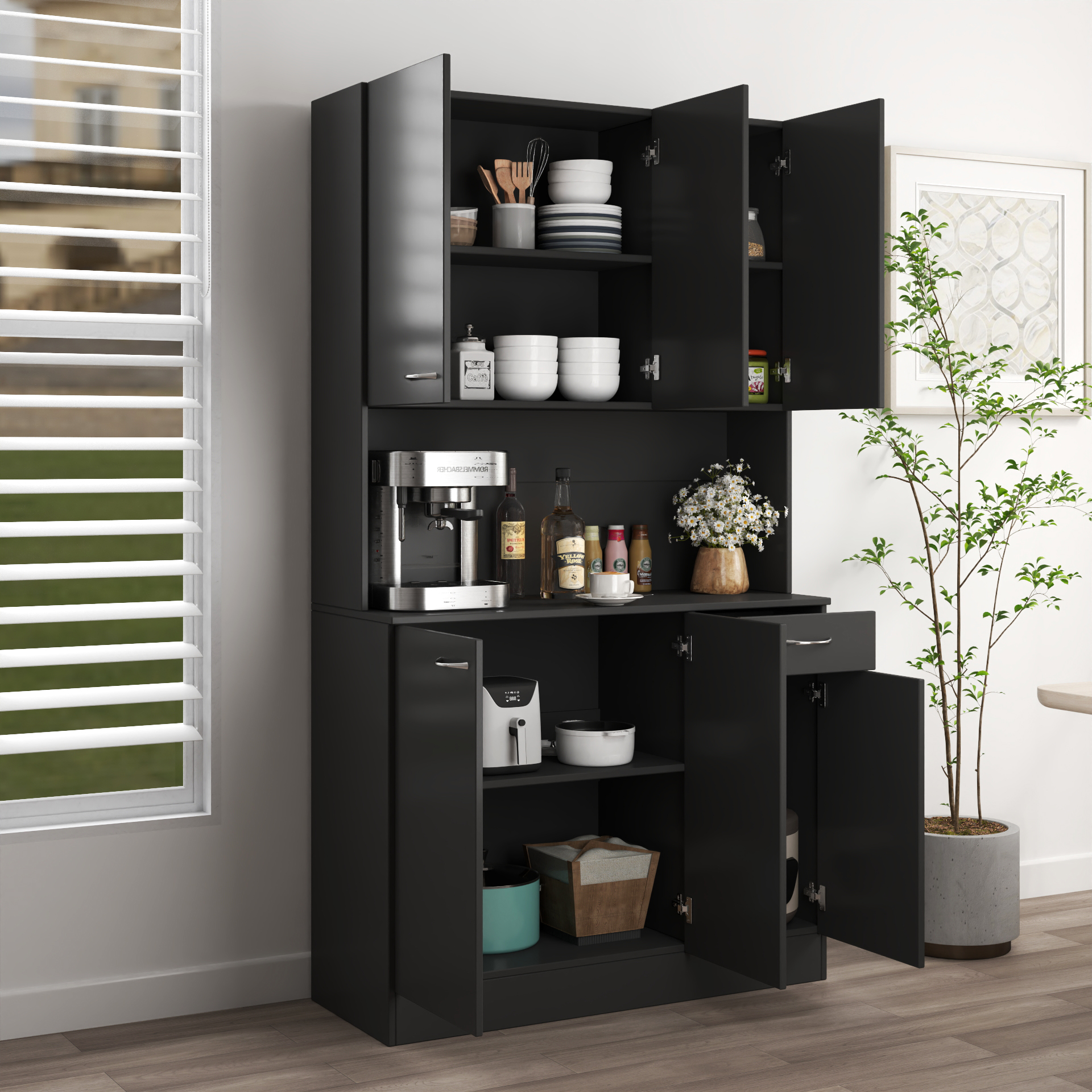 Tall Wardrobe with 6 Doors, picture 4 of 4