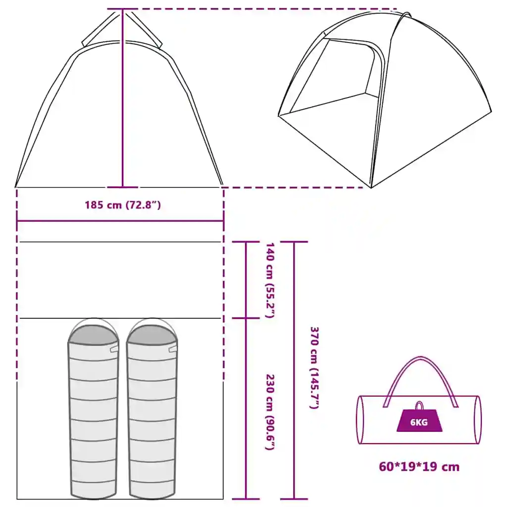 Tent Other 370 x Polyester and Fiberglass
