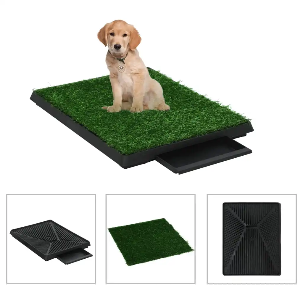 Pet Toilet with Tray & Artificial Grass